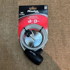Master Lock 5 ft. Keyed Cable Lock NWT